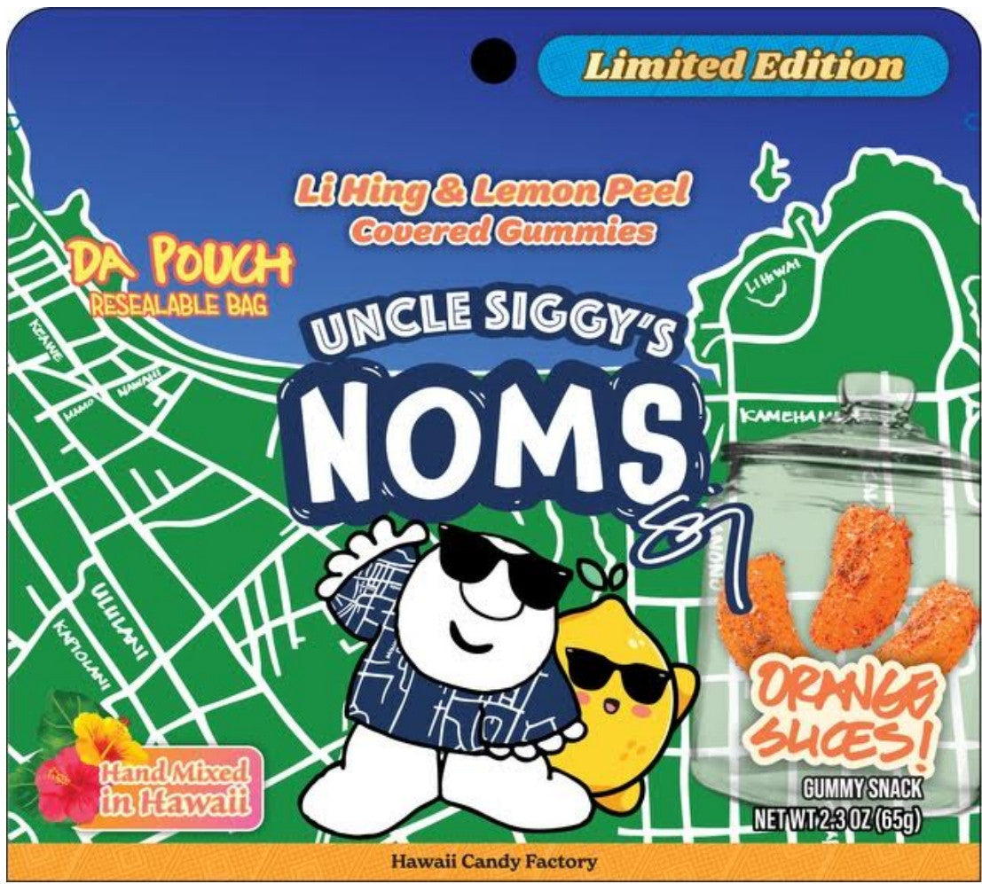 Pop-Up Mākeke - Noms - Uncle Siggy&#39;s Orange Slices Pouch - Front View