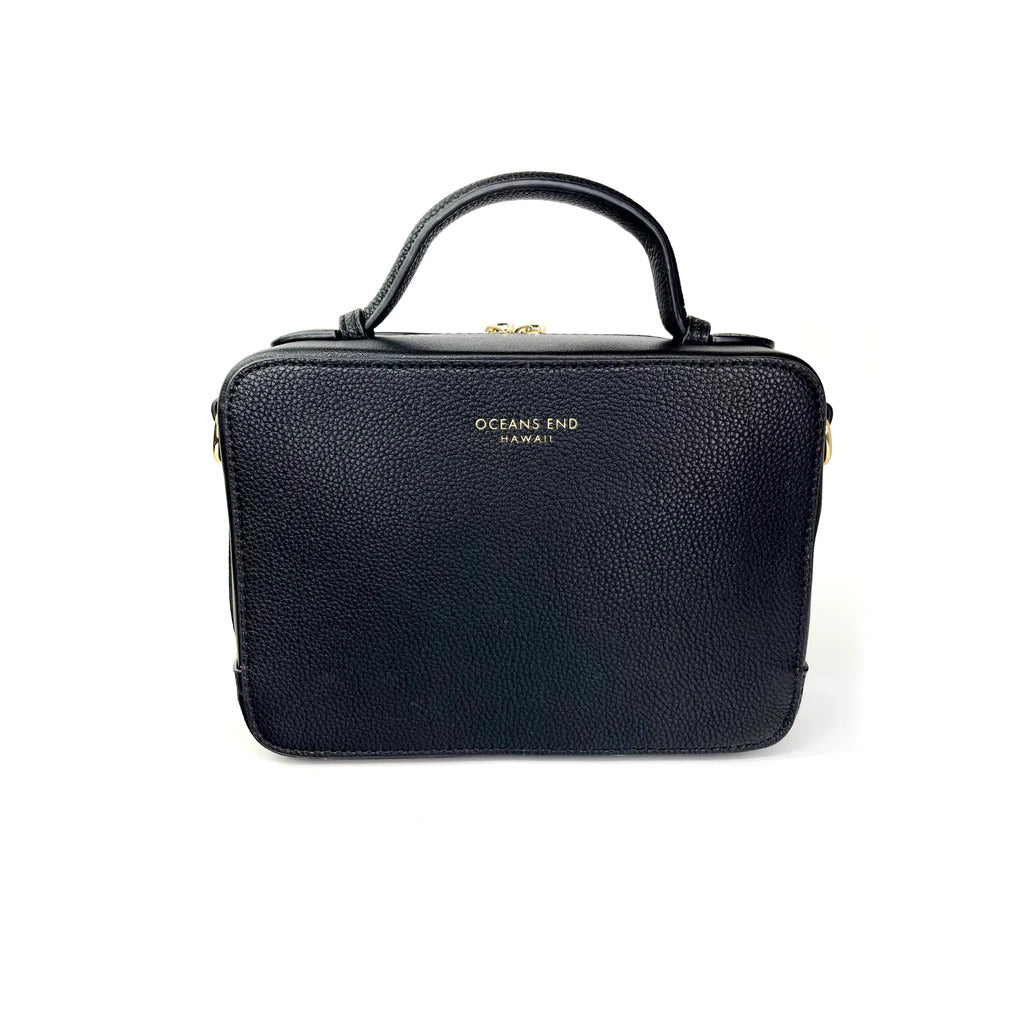 Pop-Up Mākeke - Oceans End Hawaii - Chanelle Medium Handbag - Onyx - Side 2