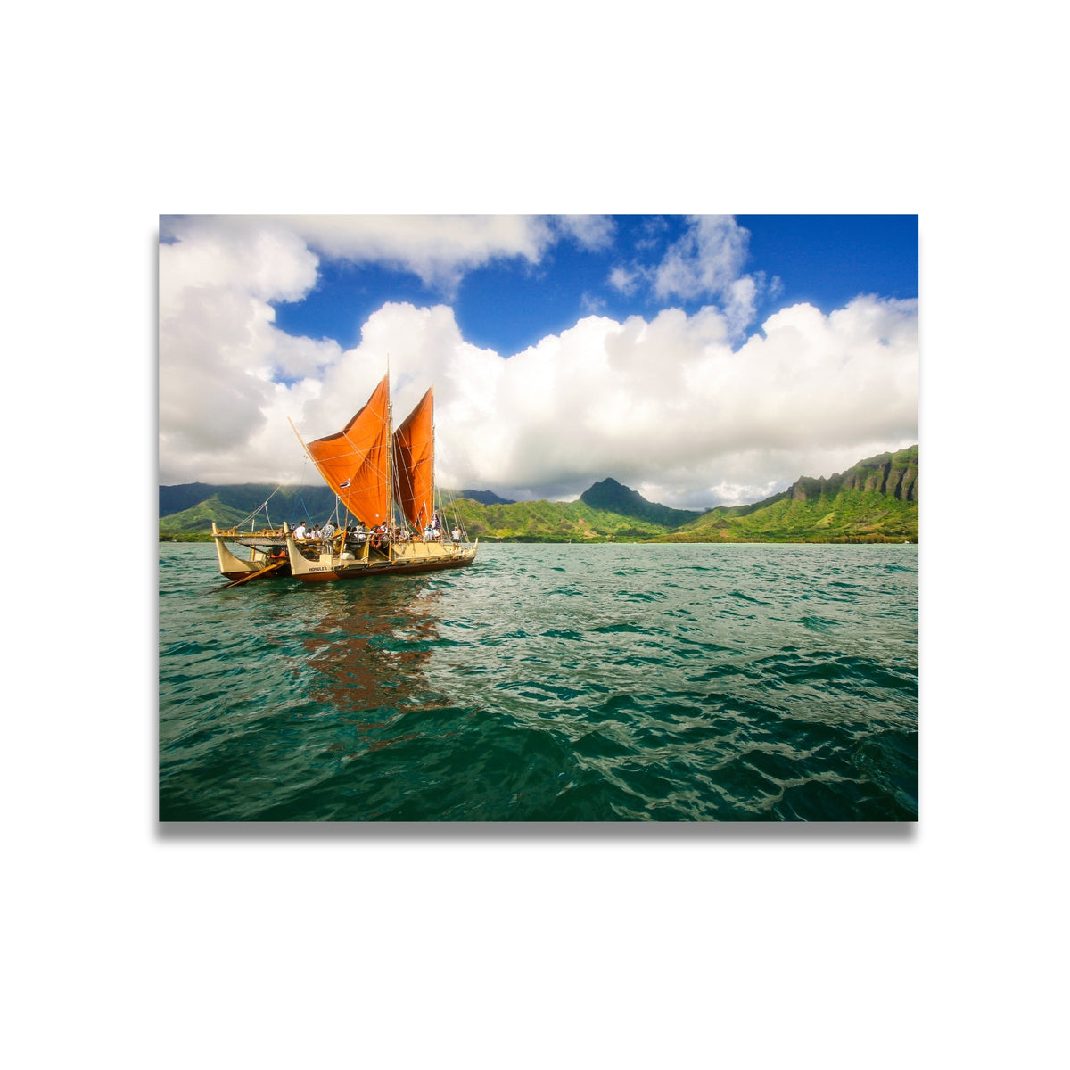 Pop-Up Mākeke - Paliku Films - Hawaiian Print - Hōkūleʻa Hakipu&#39;u - 16&quot;x20&quot;