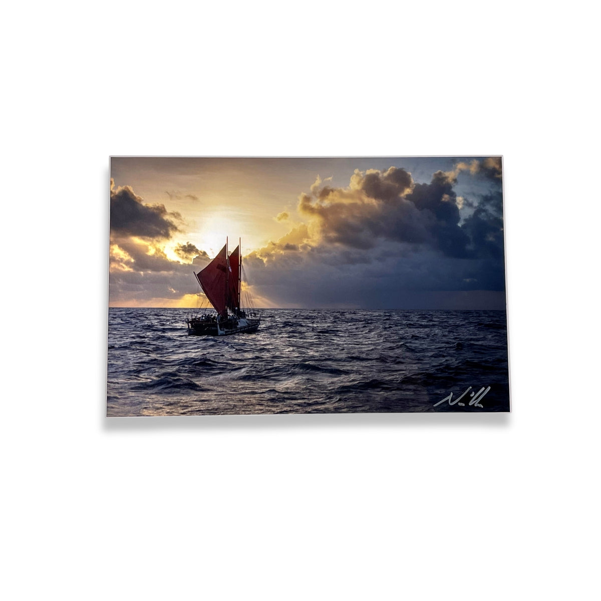 Pop-Up Mākeke - Paliku Films - Hawaiian Print -  Hōkūleʻa Tahiti - 8&quot;x12&quot;