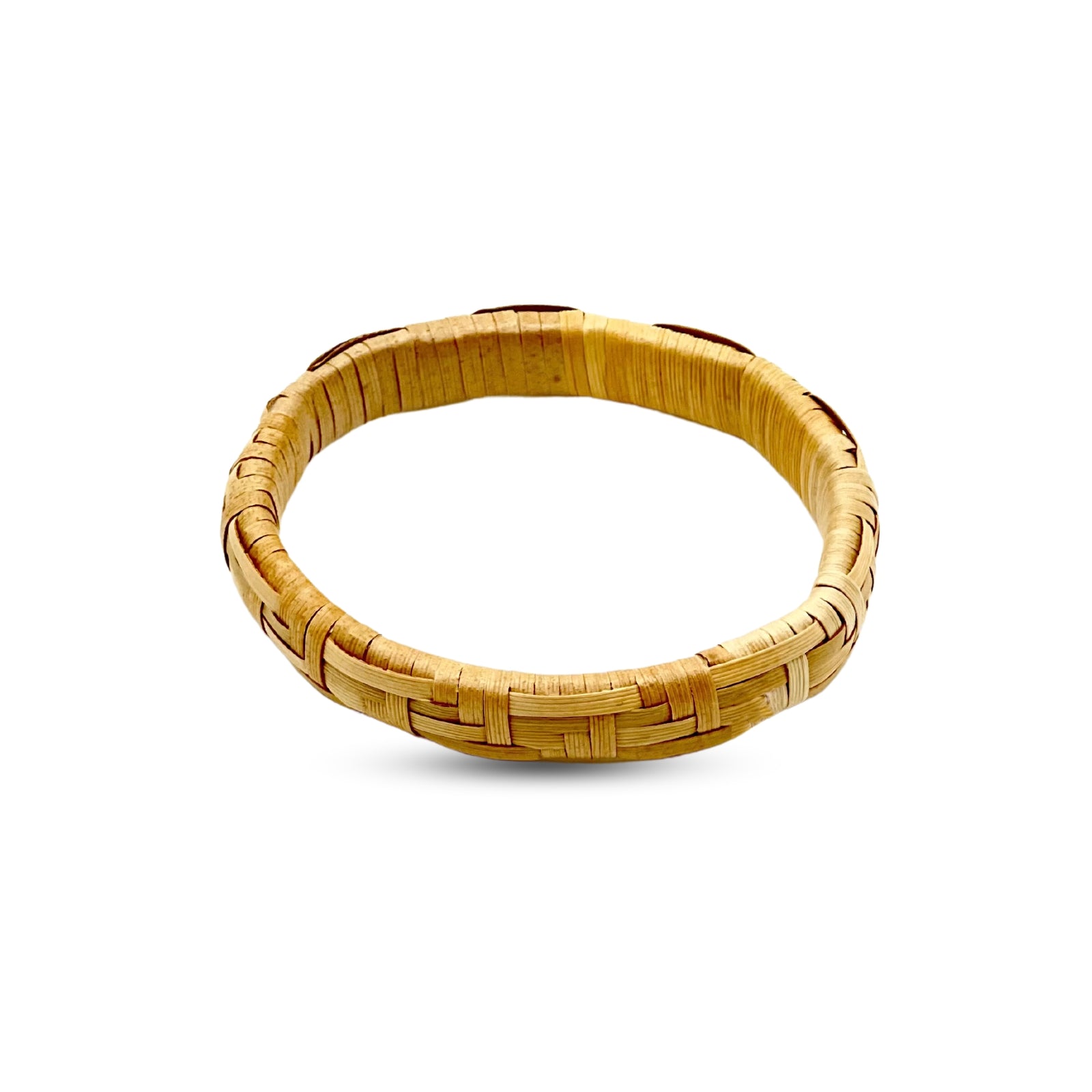 Pop-Up Mākeke - Pawehi Creations - Apolima Lauhala Barrel Bracelet - Style #6