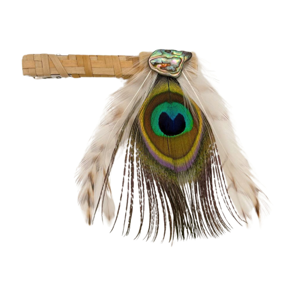  Pop-Up Mākeke - Pawehi Creations - Lauhala Hulu Hairclip - Style #013