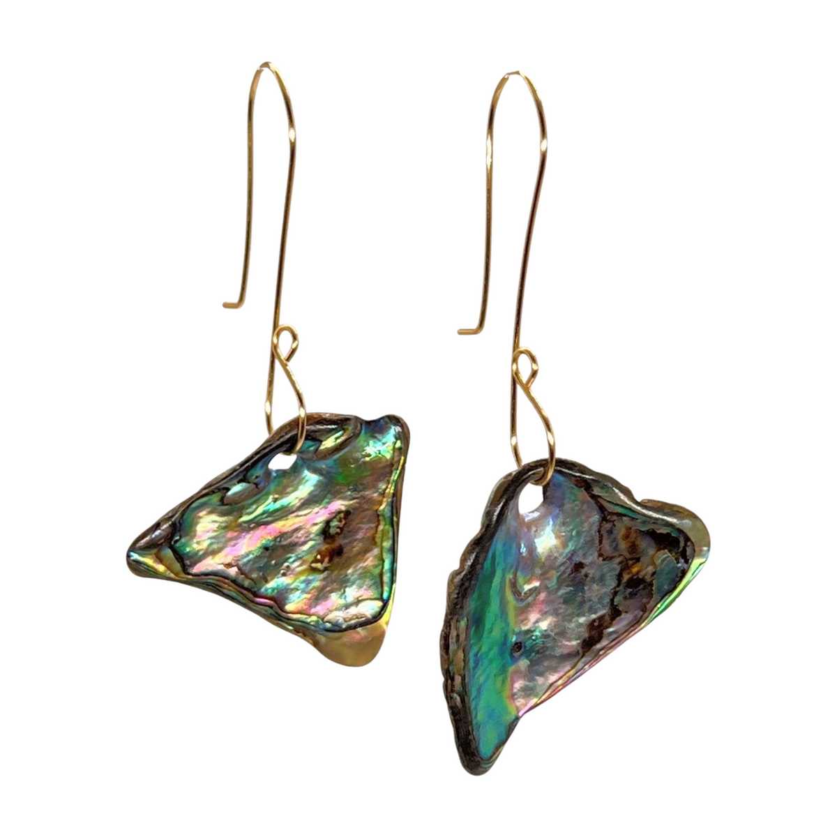 Pop-Up Mākeke -  Pawehi Creations - Piko Drop Earrings - Style #E14 - Front View