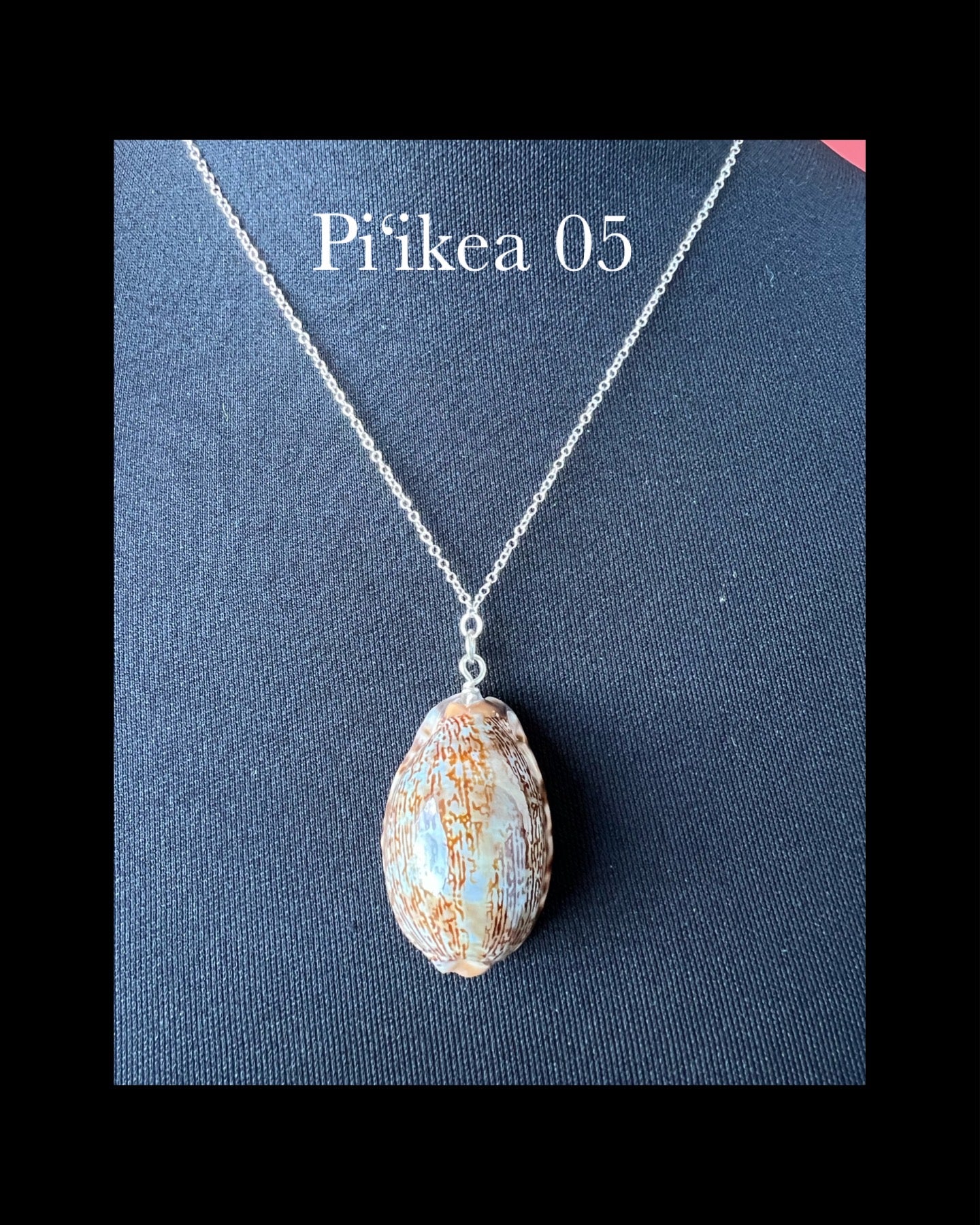 Pop-Up Mākeke - Pawehi Creations - Piʻikea Leho Pendant - Style #05 - Front View