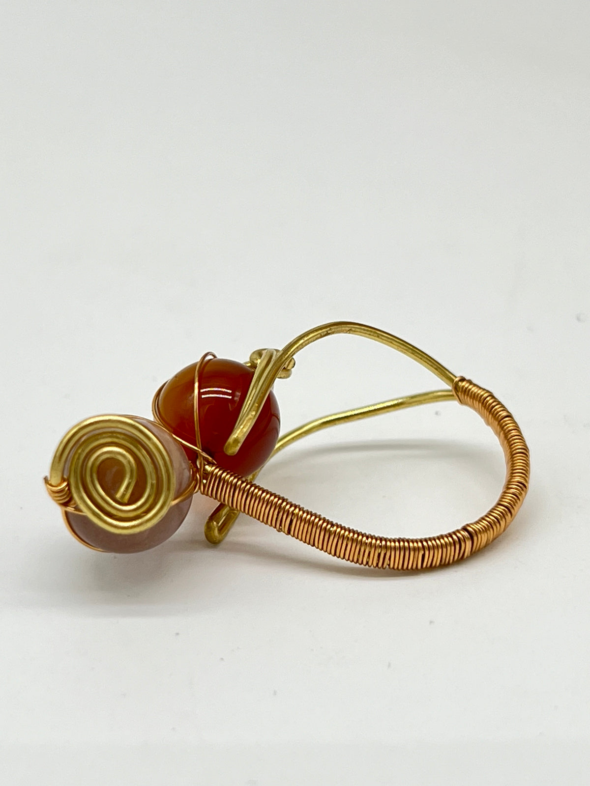 Wirework Gemstone Ring - Sun Stone