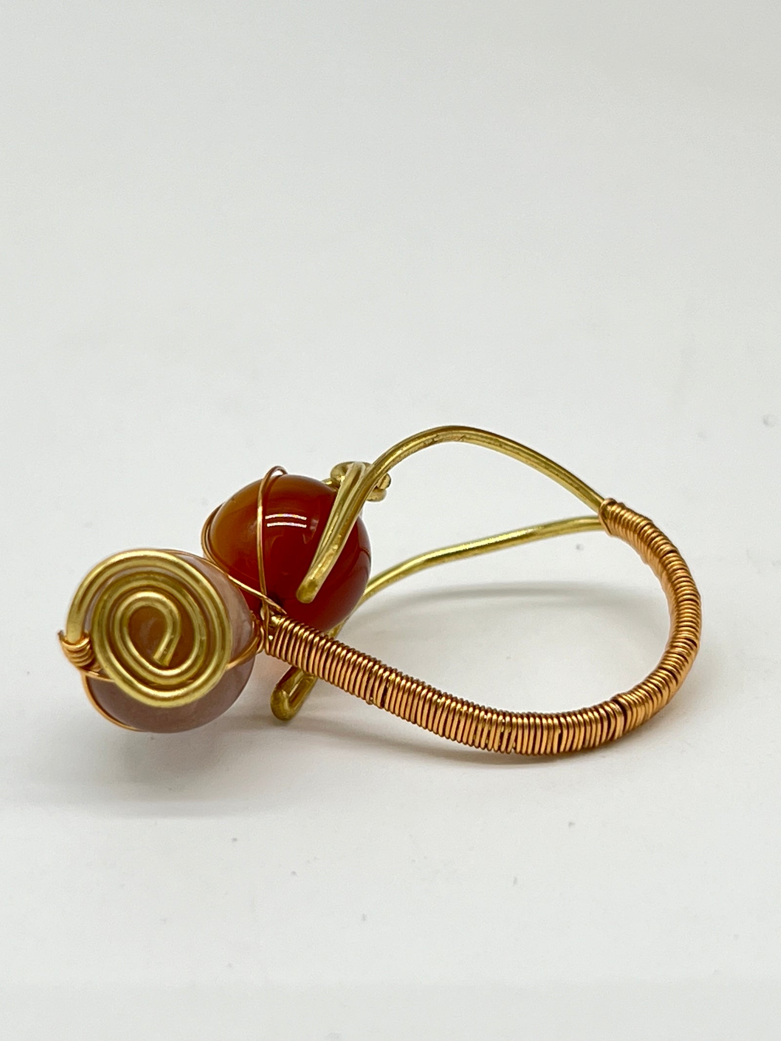 Wirework Gemstone Ring - Sun Stone