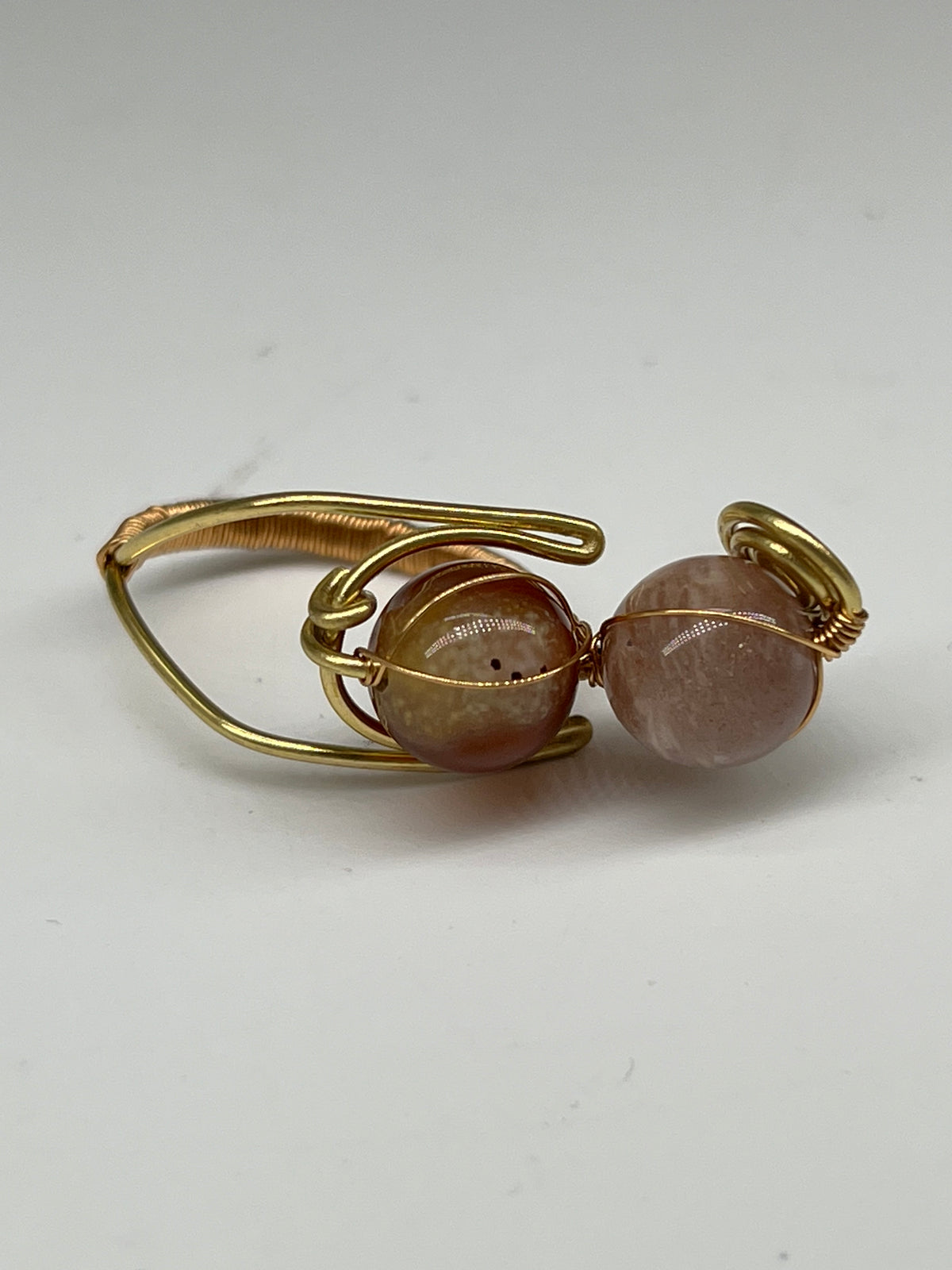 Wirework Gemstone Ring - Sun Stone