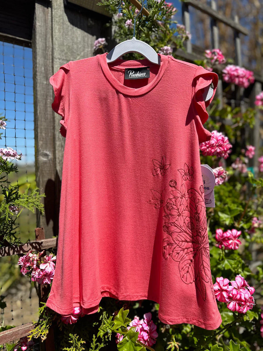 Pop-Up Mākeke - Puahina - Guava Keiki Dresses &amp; Tunic Tops - Raspberry Alula