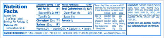 Pop-Up Mākeke - Punalu'u Bake Shop - Traditional Sweet Bread & Malasada Mix - Front View