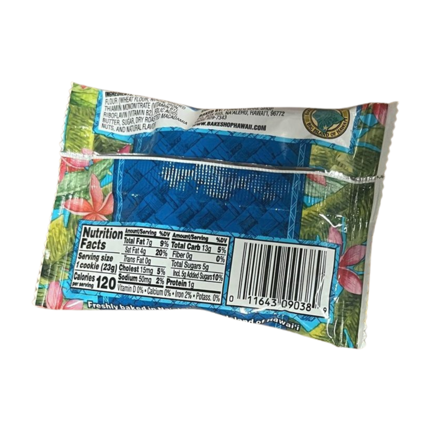 Pop-Up Mākeke - Punaluu Bake Shop - Original Macadamia Nut Shortbread Cookie - Single - Front View