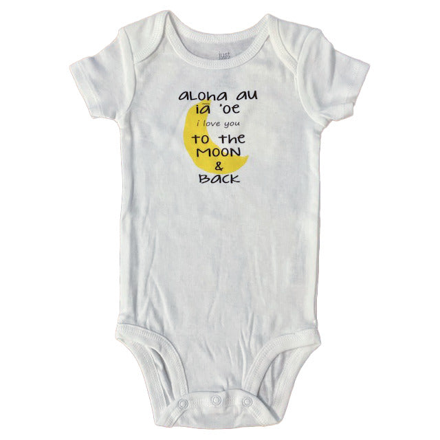 Pop-Up Mākeke - Sal Terrae - Aloha Au Baby Onesie