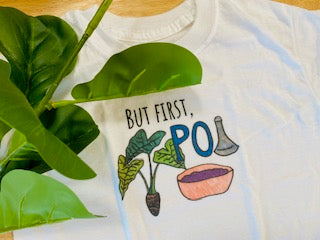 Pop-Up Mākeke - Sal Terrae - But First, Poi Baby Onesie