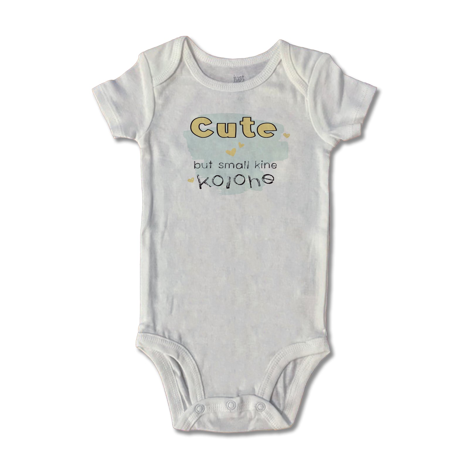 Pop-Up Mākeke - Sal Terrae - Cute but Small Kine Kolohe Baby Onesie