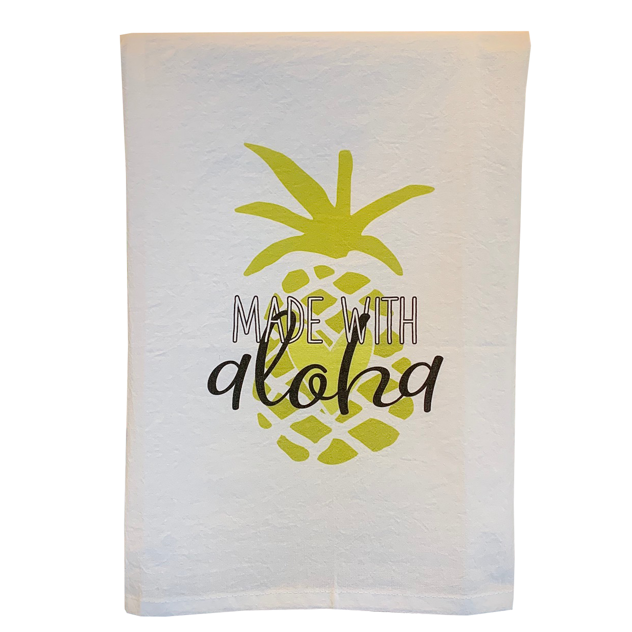 Pop-Up Mākeke - Sal Terrae - Flour Sack Kitchen Towel - Made with Aloha - Pineapple