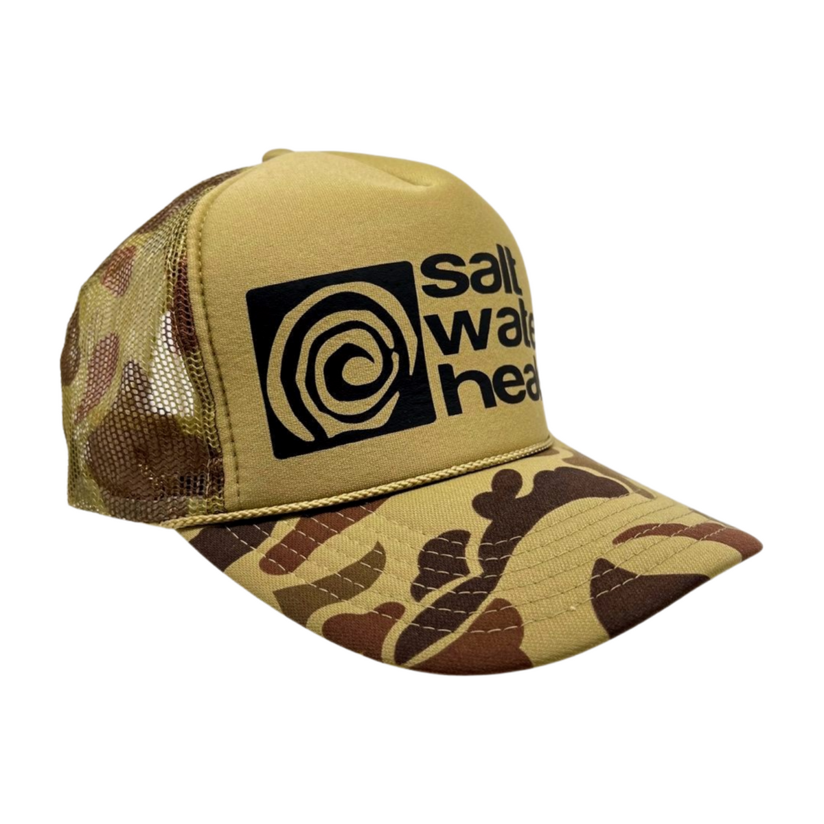 Salt Water Heals Trucker Hat - Camouflage