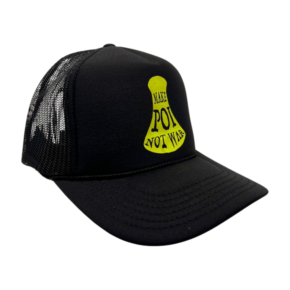 Make Poi Not War Trucker Hat - Black