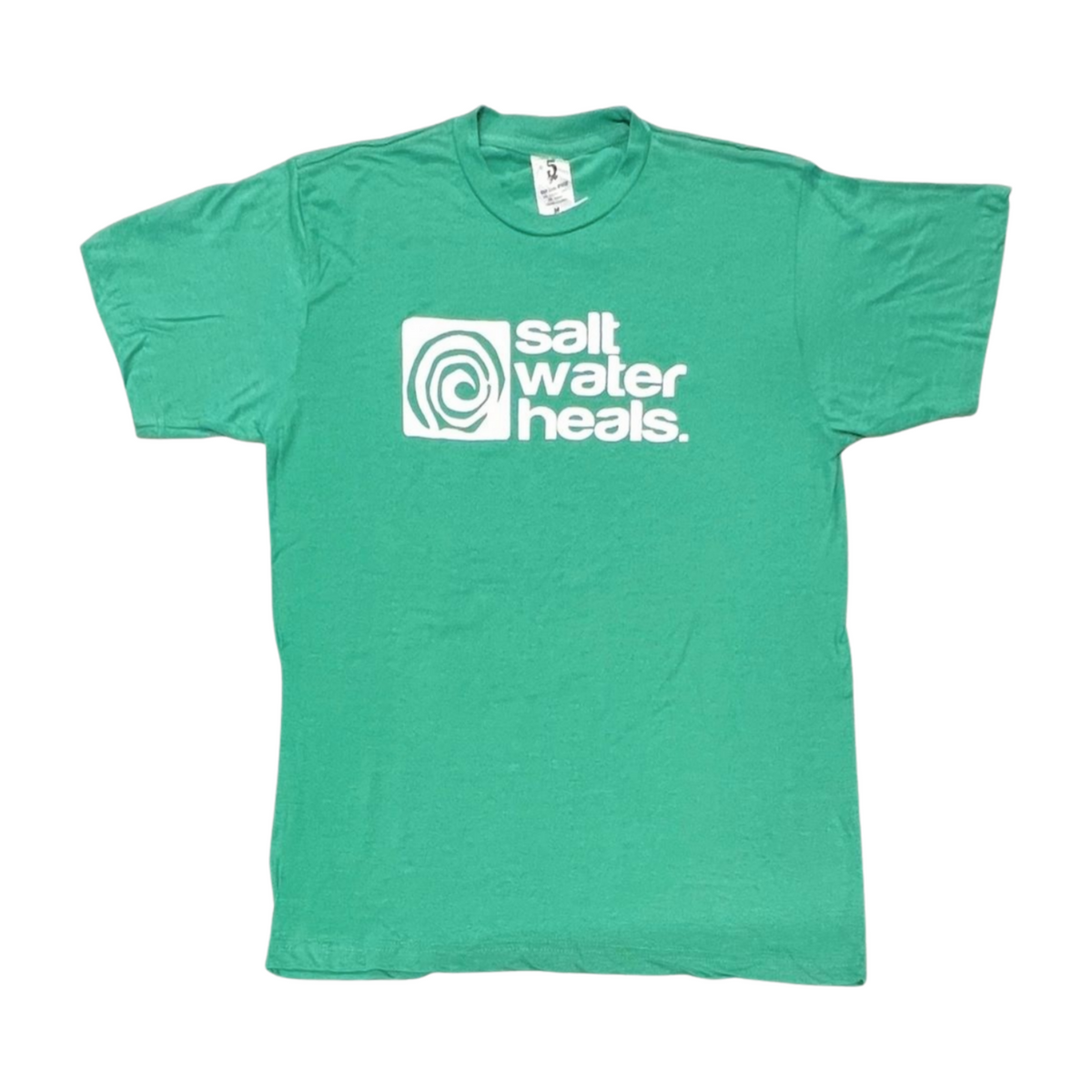 Pop-Up Mākeke - Saltwater Heals - Men's SWH Logo Short Sleeve T-Shirt - Kelly Green