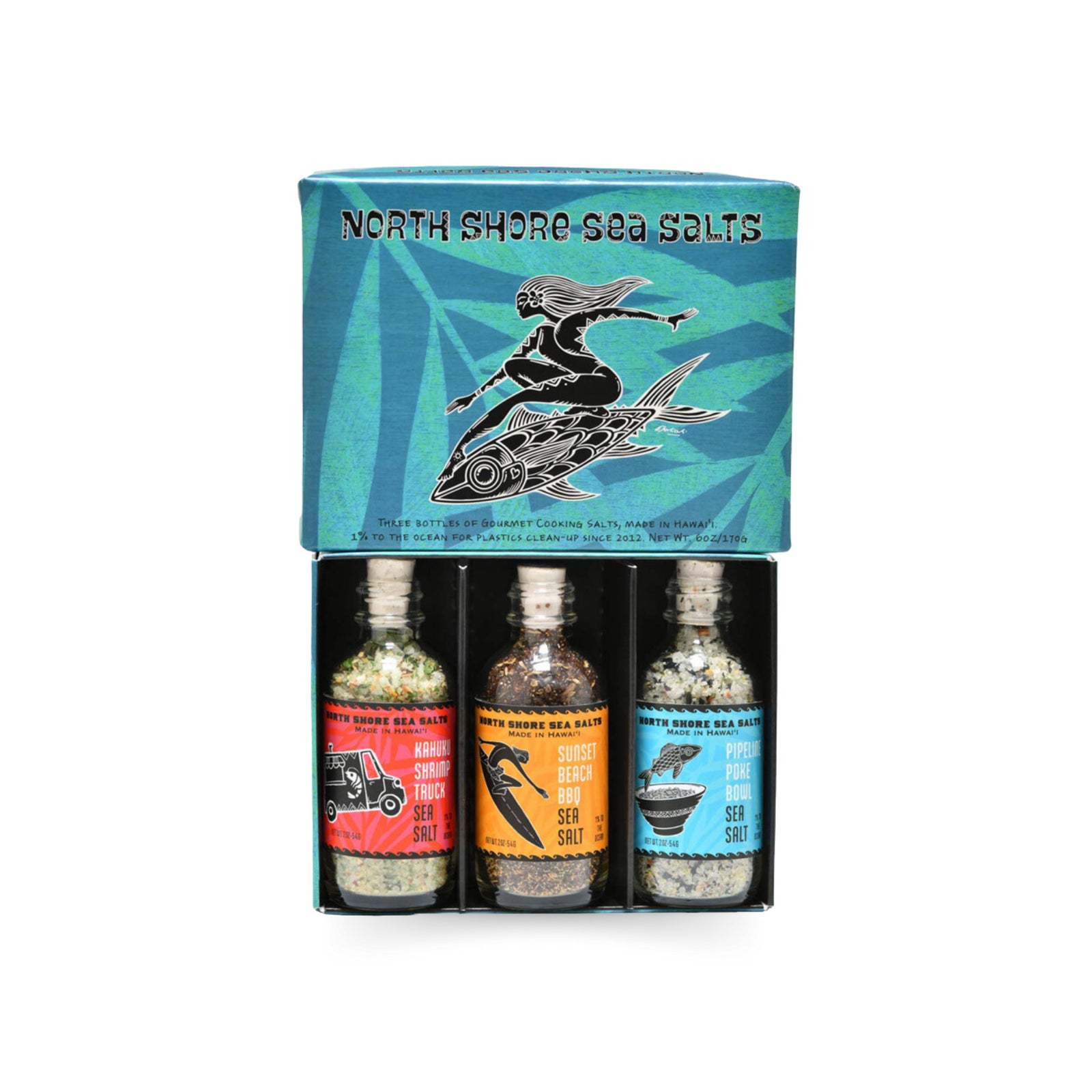 Pop-Up Mākeke - Sea Salts of Hawaii - North Shore Hawaiian Sea Salt Sampler Box