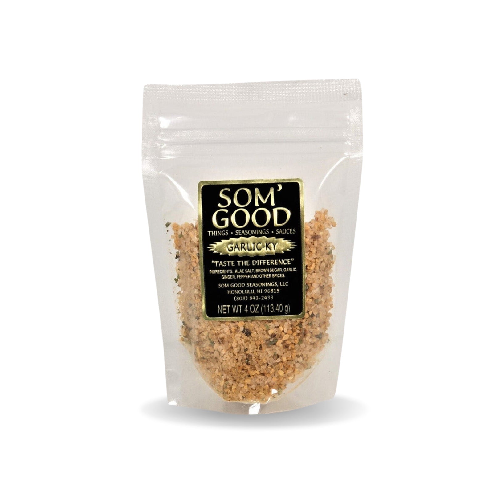 Pop-Up Mākeke - Som Good Seasonings - Som' Good Garlic-ky Alae Salt Seasoning