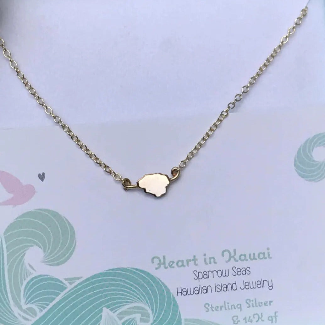 Pop-Up Mākeke - Sparrow Seas - Kauai Sterling Silver Dainty Necklace