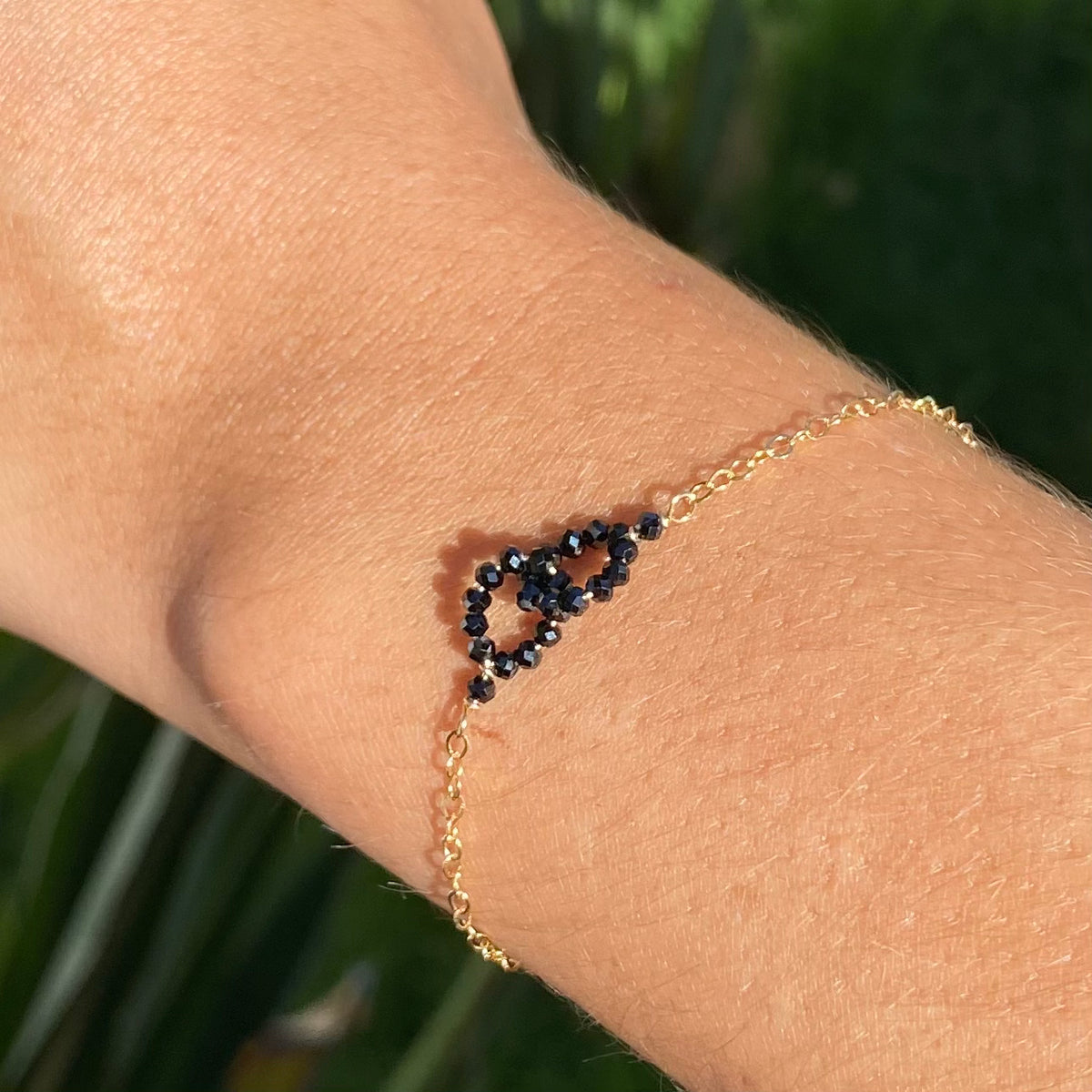 Pop-Up Mākeke - Stacey Lee Designs - Infinity Bracelet - In Use