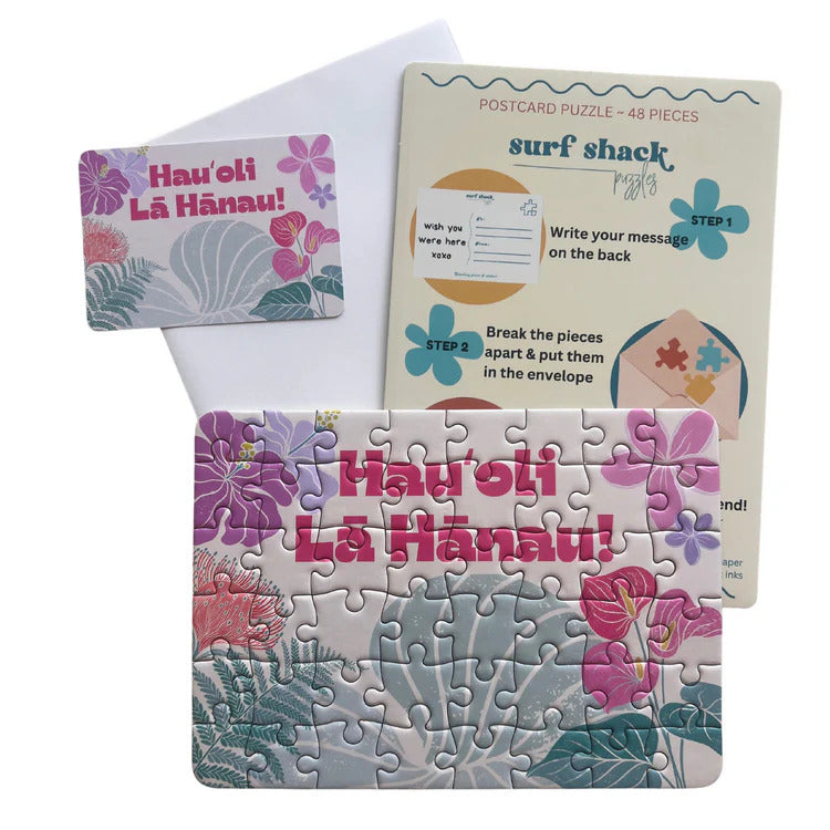 "Hauʻoli Lā Hānau" 48-Piece Postcard Puzzle