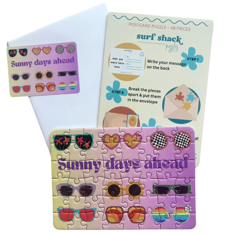 "Sunny Days Ahead" 48-Piece Postcard Puzzle