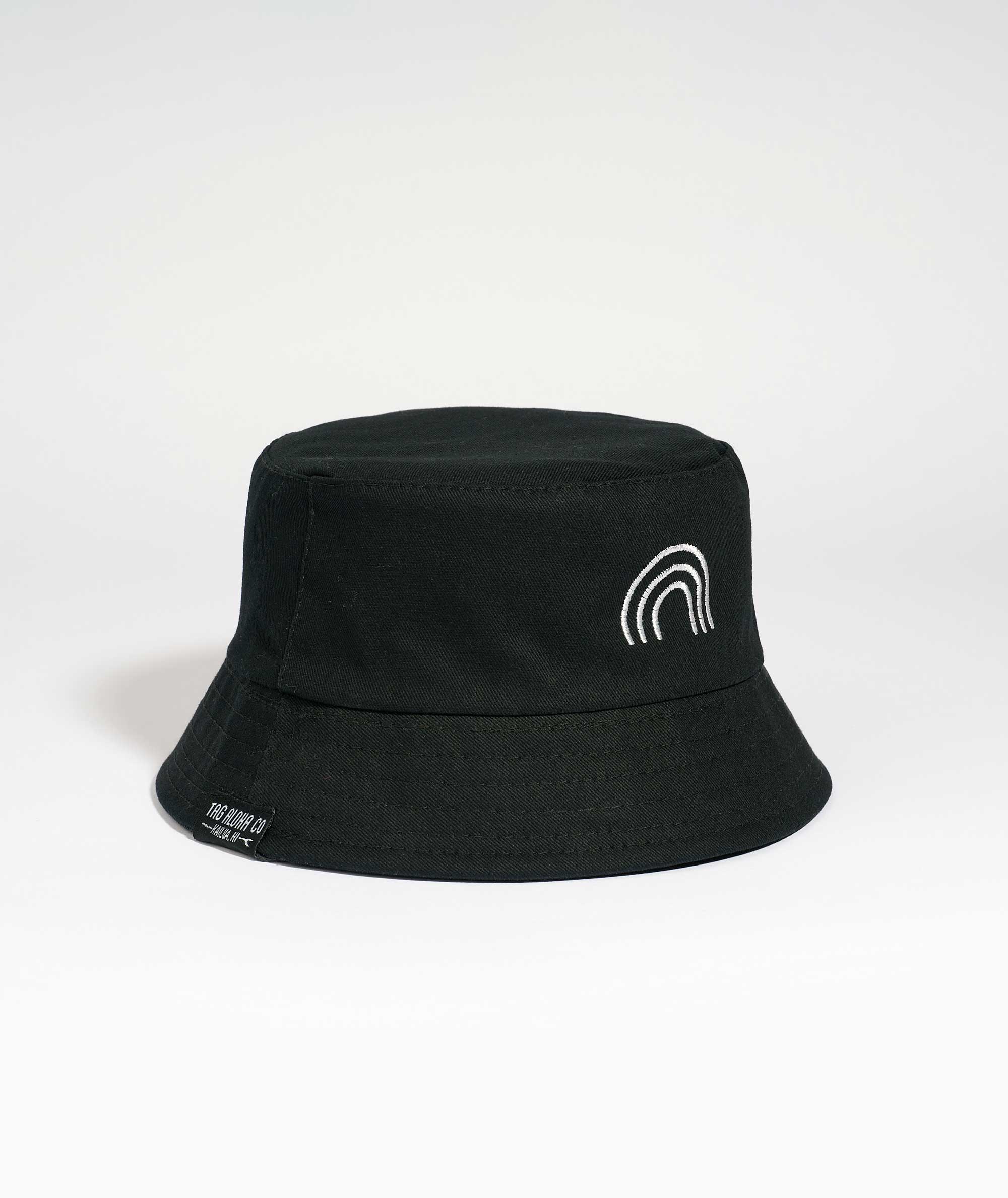 Pop-Up Mākeke - Tag Aloha - Keiki Reversible Bucket Hat - Ānuenue - Solid Side