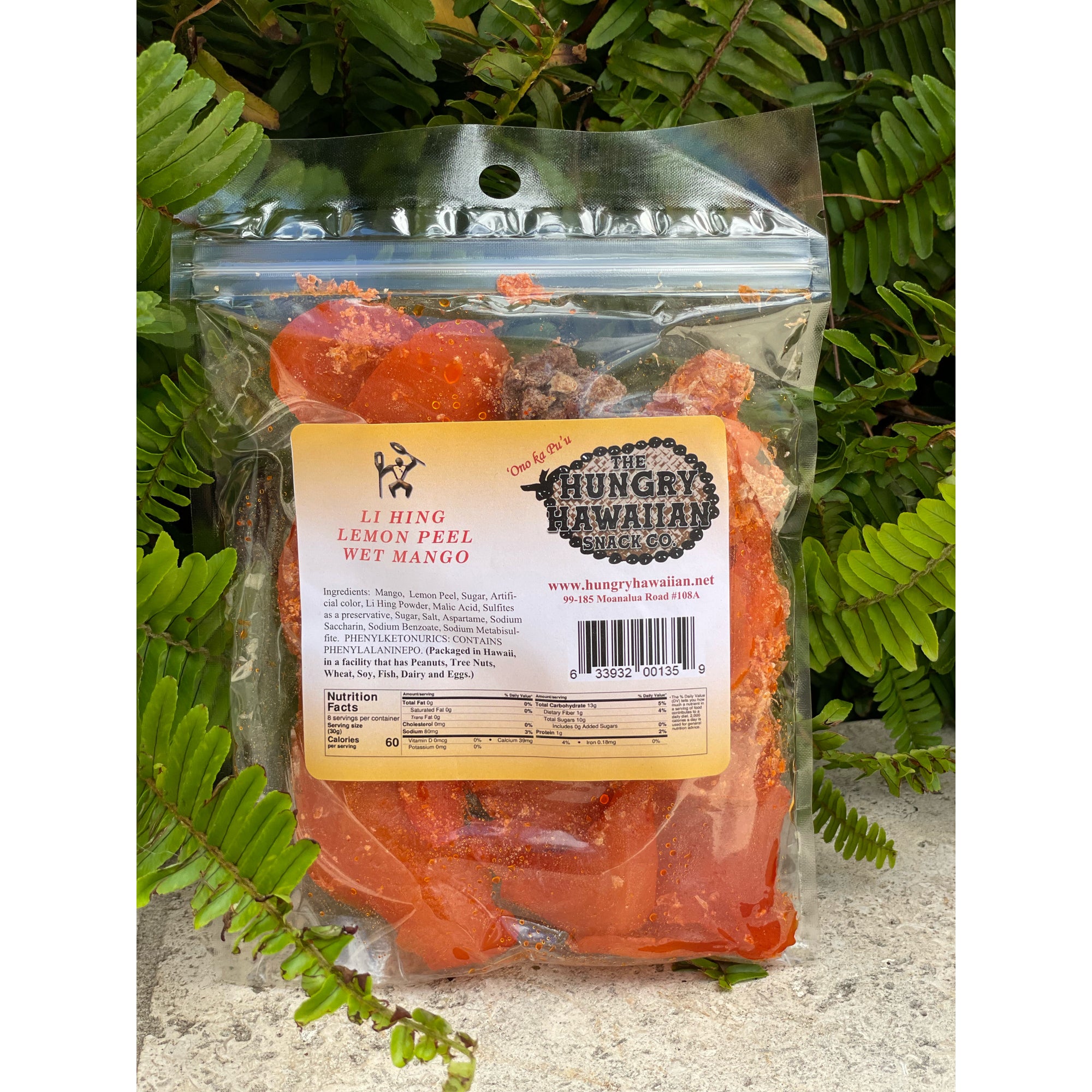 Pop-Up Mākeke - The Hungry Hawaiian Snack Co. - Li Hing Wet Lemon Peel Mango Slices