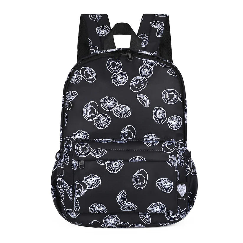 Pop-Up Mākeke - The Keiki Department - Black Opihi Shells Mini Backpack - Front View