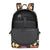 Pop-Up Mākeke - The Keiki Department - Black Pua Liilii Backpack - Open View