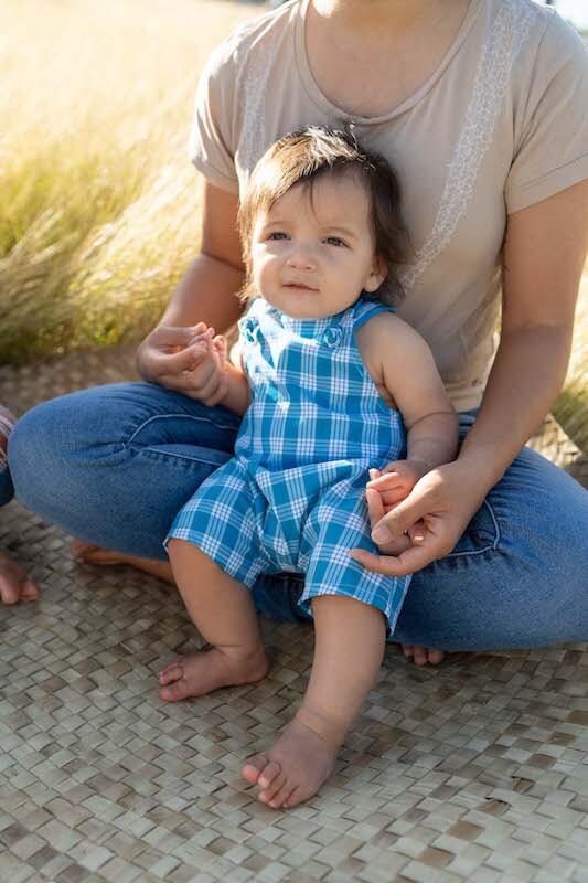 Palaka Baby Overalls - Blue