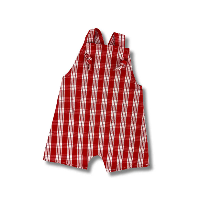 Palaka Baby Overalls - Red