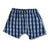 Pop-Up Mākeke - The Keiki Department - Palaka Harem Keiki Shorts - Royal Blue - Front View