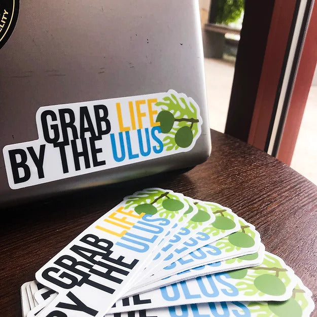 Pop-Up Mākeke - Ulus to Ulus - Grab Life By The Ulus Sticker