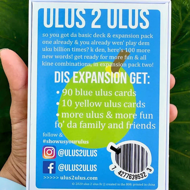 Pop-Up Mākeke - Ulus to Ulus - Local Card Game Expansion Pack Two - Back View