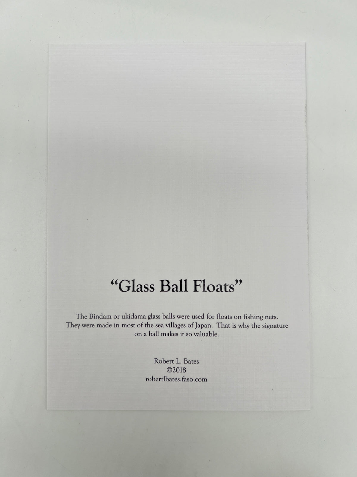 Glass Ball Greeting Card