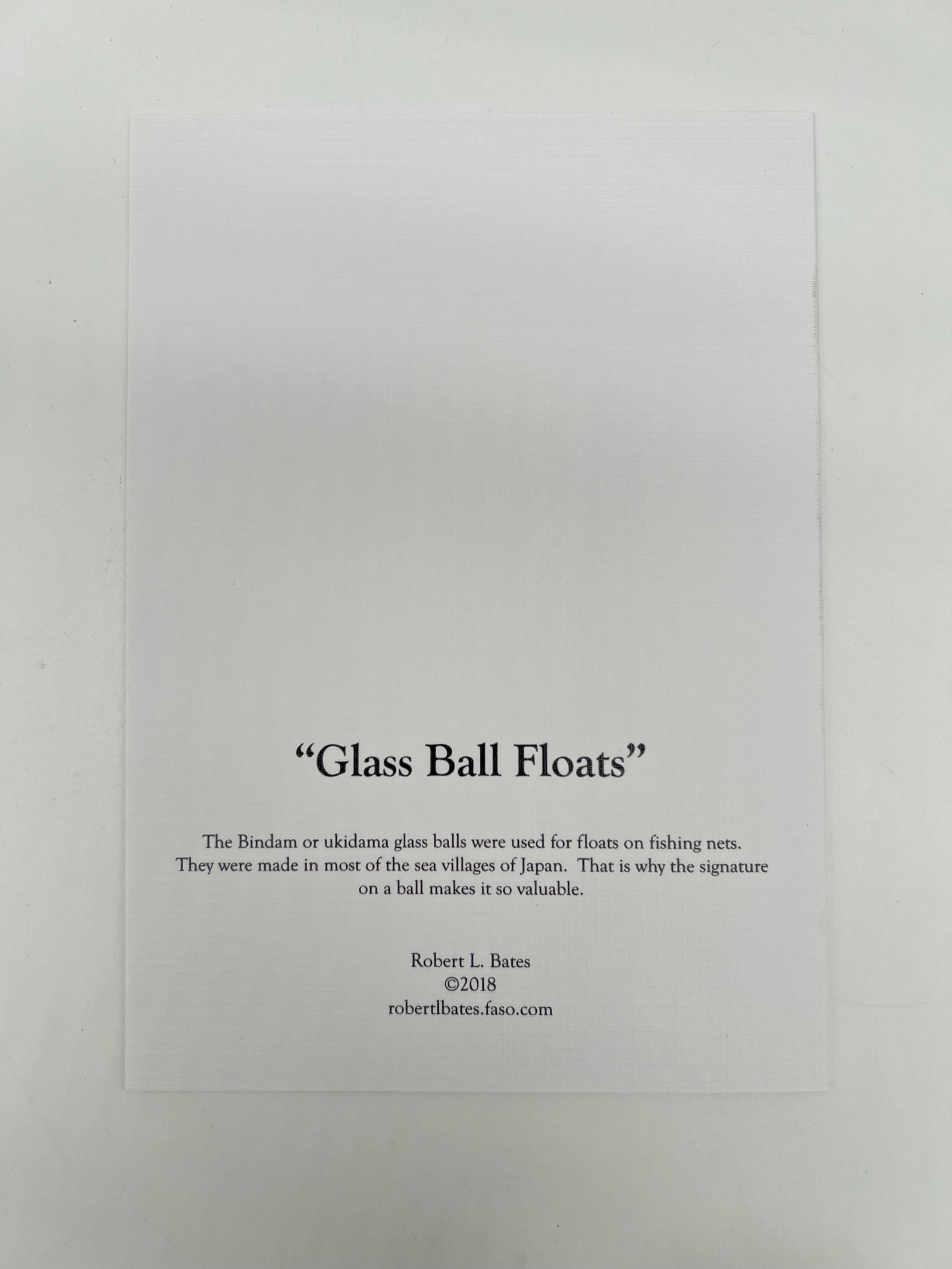Glass Ball Greeting Card