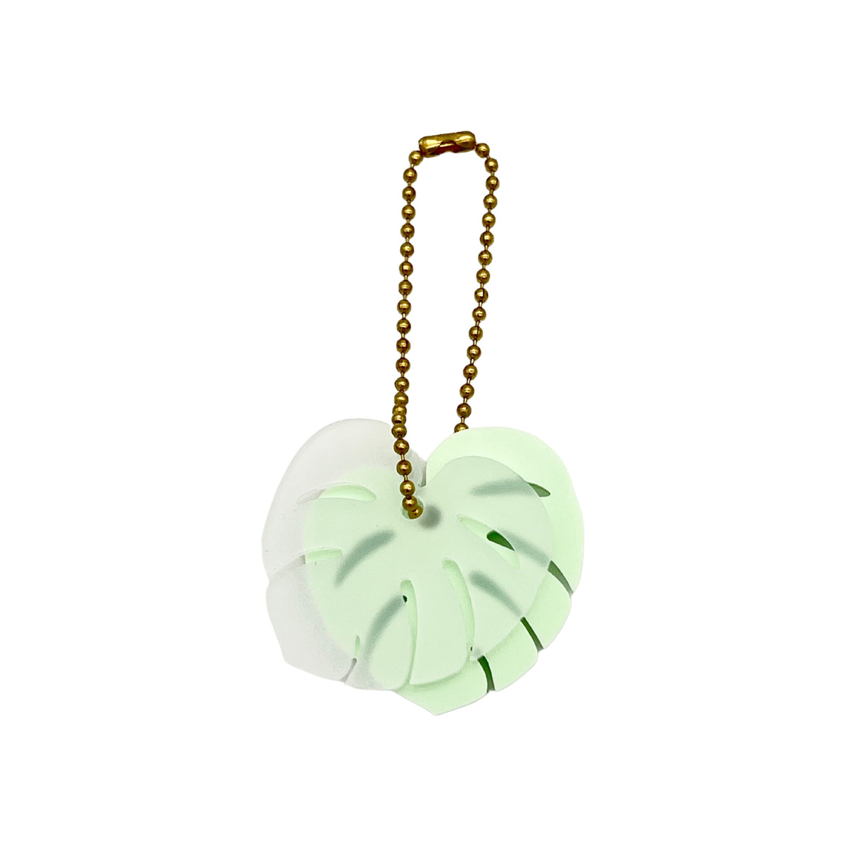 Pop-Up Mākeke - Workshop 28 HI - Monstera Pieces Acrylic Keychain - Pistachio