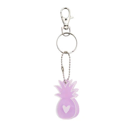 Pop-Up Mākeke - Workshop 28 HI - Pineapple Love Acrylic Keychain - Lavender