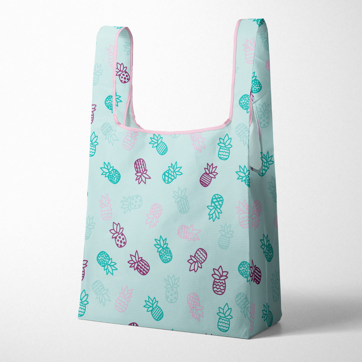 Pop-Up Mākeke - Workshop 28 Hi - Reusable Tote Bag - Berry Pineapple
