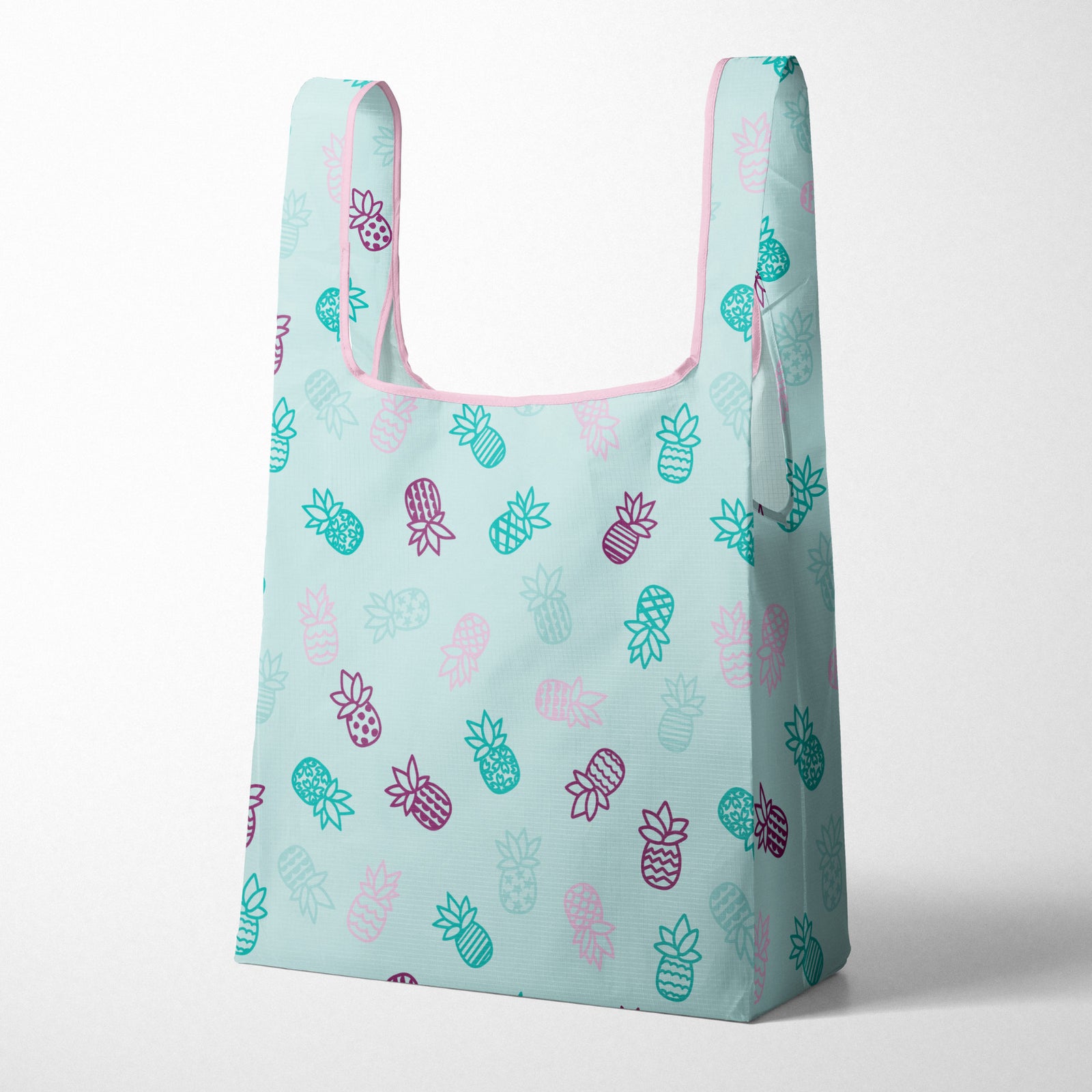 Pop-Up Mākeke - Workshop 28 Hi - Reusable Tote Bag - Berry Pineapple