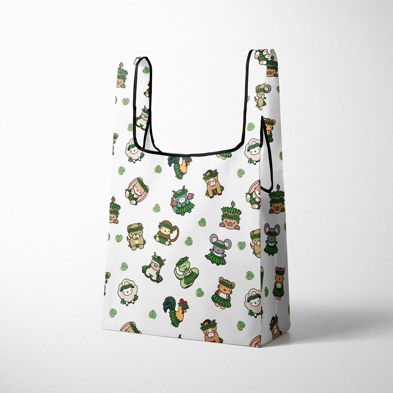 Pop-Up Mākeke - Workshop 28 Hi - Reusable Tote Bag - Hula Friends