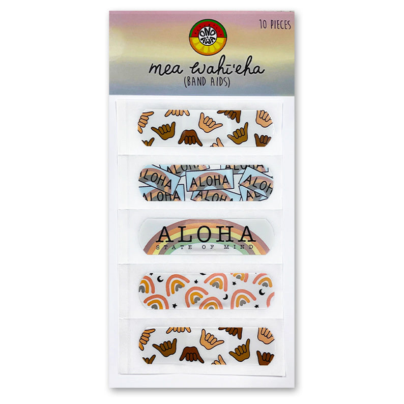 Pop-Up Mākeke - 'Ono + Awai Keiki Club - Waterproof Band Aids (Mea Wahīʻeha) - Aloha - Front View