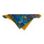 Pop-Up Mākeke - humBOWbarks Pet Wear - Small Reversible Bandana - Ocean - Front View