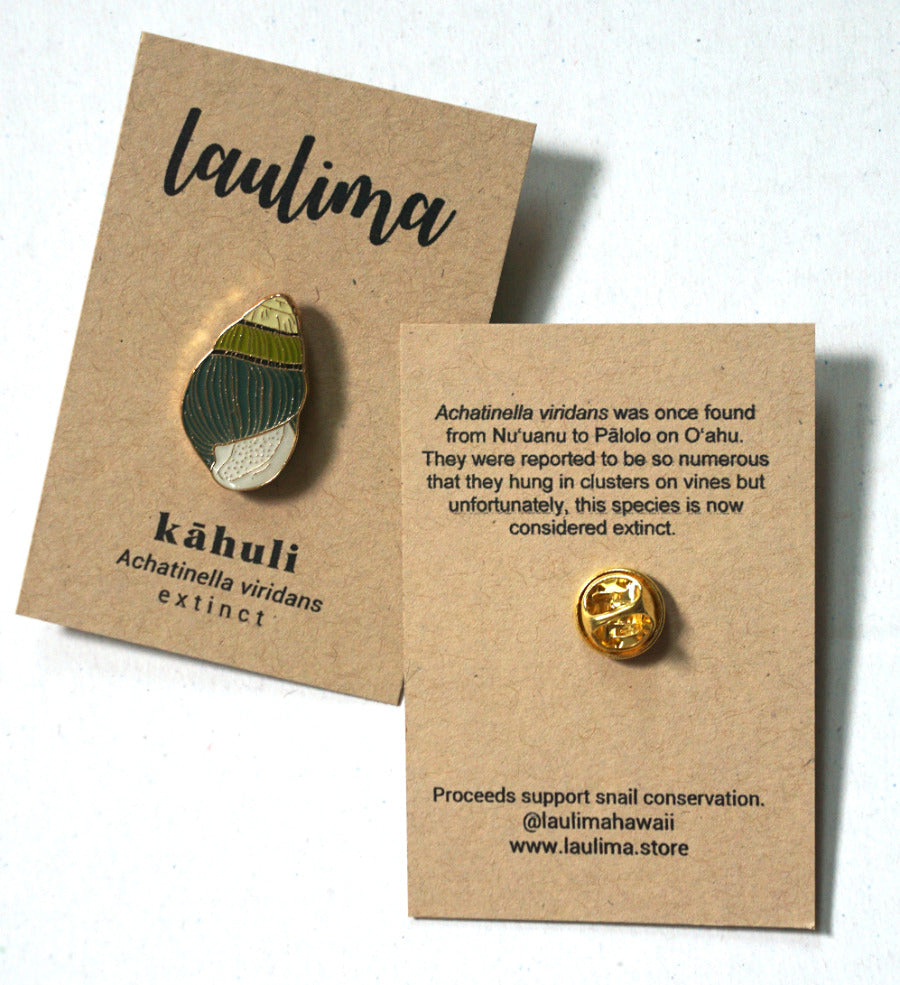 Pop-Up Mākeke Laulima Hawai'i - Enamel Pin - Kāhuli - Back View