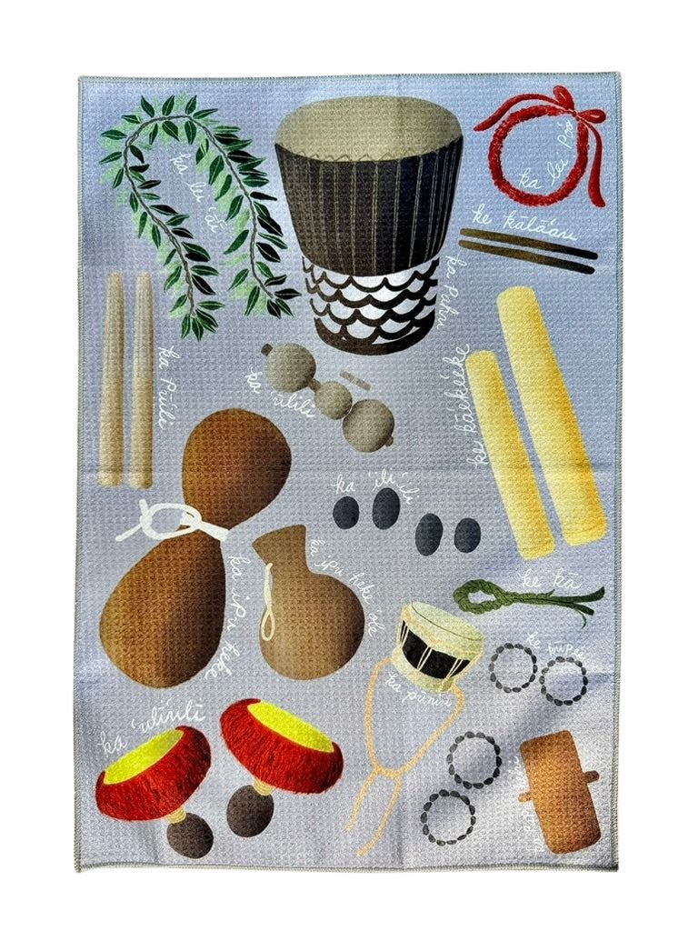 Hula Dish Towel - Gray