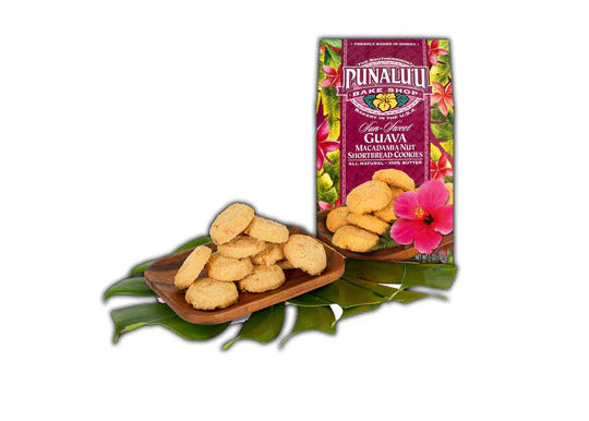 Pop-Up Mākeke - Punalu'u Bake Shop - Guava Macadamia Nut Cookies - Front View