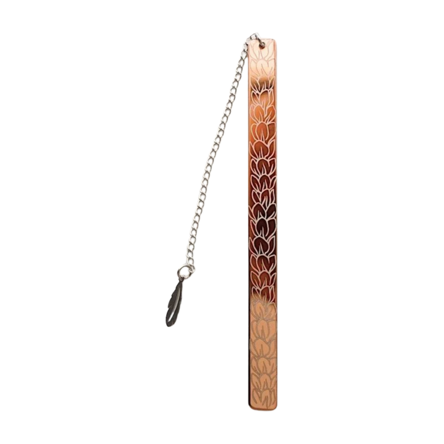 Pop-Up Mākeke - HI Darling Shop - Rose Gold Stainless Steel Bookmark - Pakalana - Front View