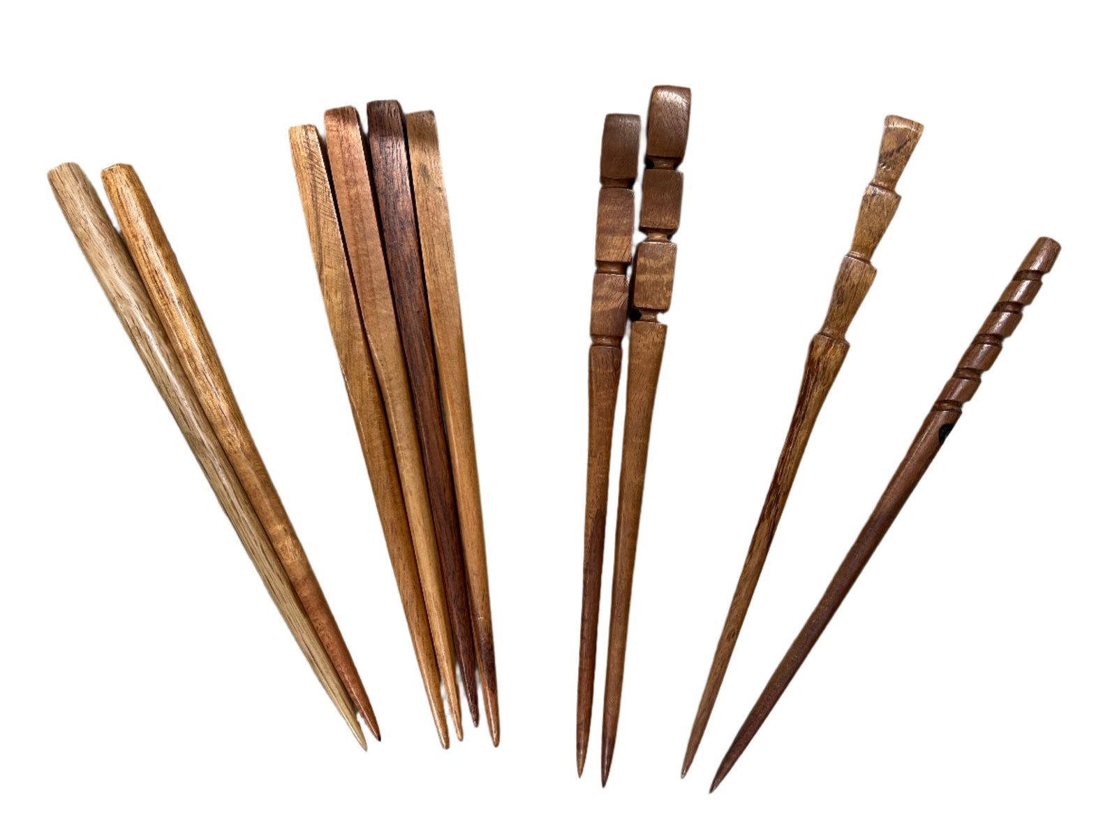 Single Koa Wood Hairpick